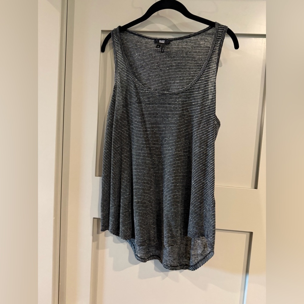 PAIGE Black and White Striped Tank Top! Women’s small! Perfect condition!